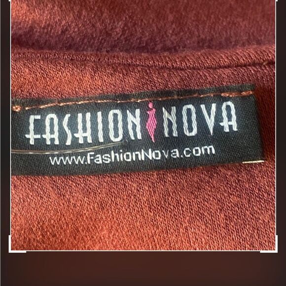 Fashion Nova Mauve Sleeveless Ruched Maxi Dress. Size Large. - Picture 9 of 9